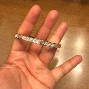 Henri Bendel Pave bangle bracelet